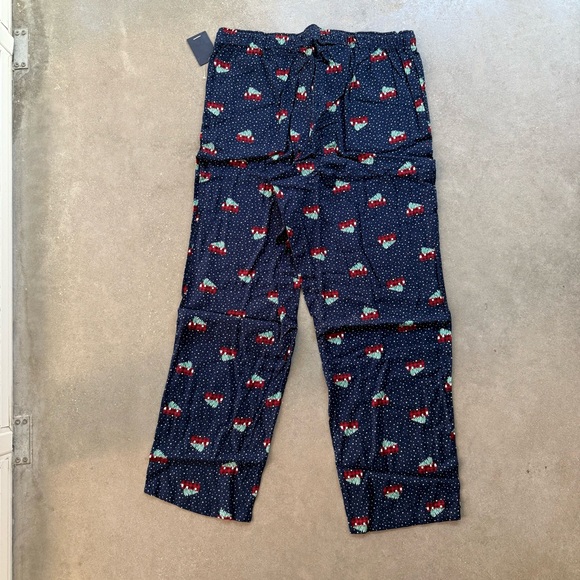 Lands End Men’s Flannel Pajama Pants Camper Print - Picture 3 of 6
